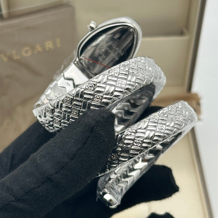 Bvlgari Serpenti Spiga Silver Green Dial