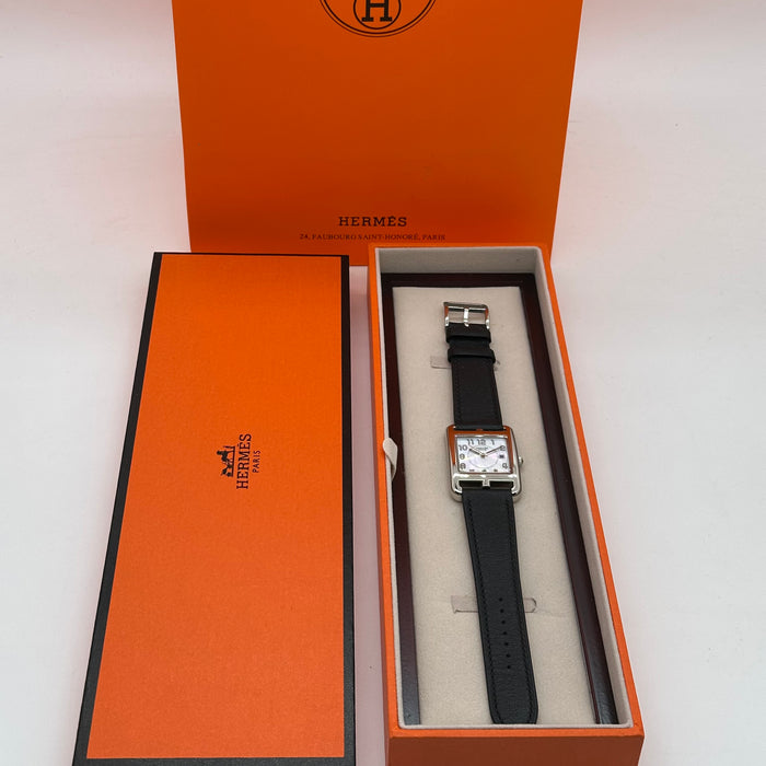 Hermes Cape Cod Black Strap Watch For Women
