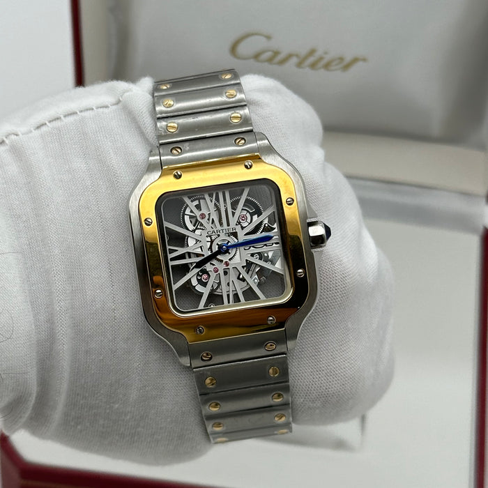 Cartier Santos Skeleton Two-Tone 39mm