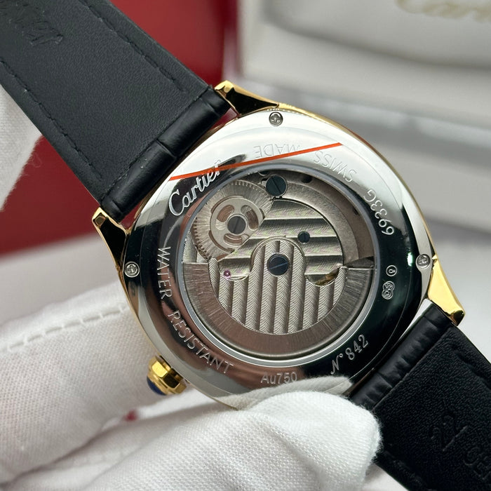 Cartier Style Gold Automatic Open Heart Watch – Champagne Dial Luxury