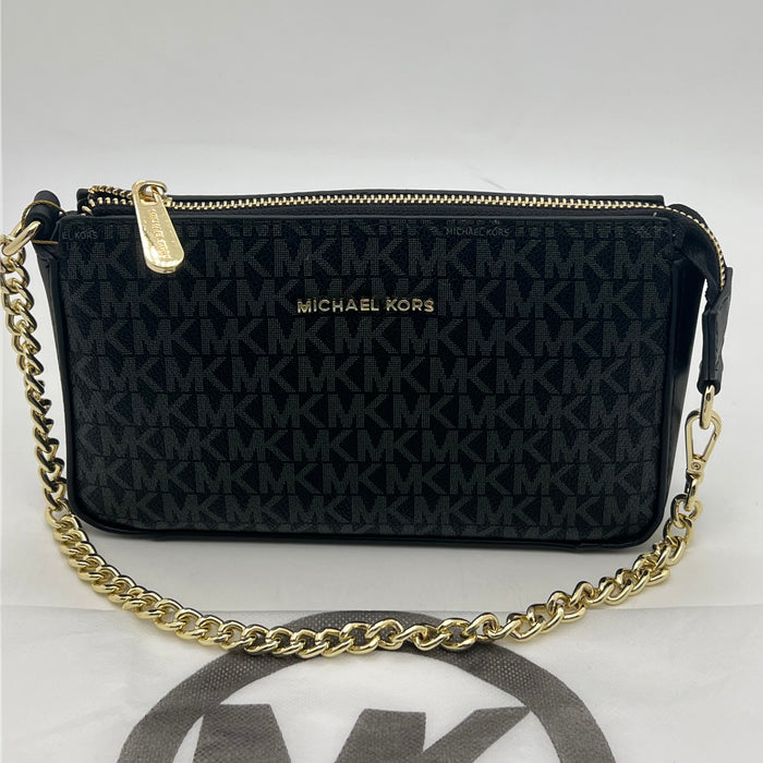 Michael Kors Jet Set Small Chain Shoulder Bag – Signature MK Canvas