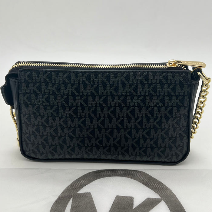 Michael Kors Jet Set Small Chain Shoulder Bag – Signature MK Canvas
