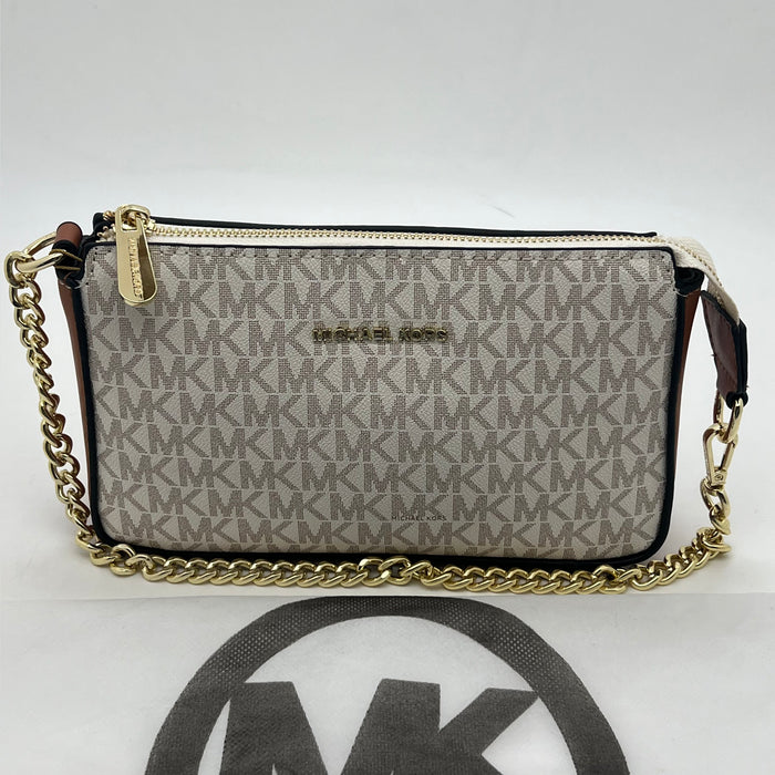 Michael Kors Jet Set Small Chain Shoulder Bag – Signature MK Canvas