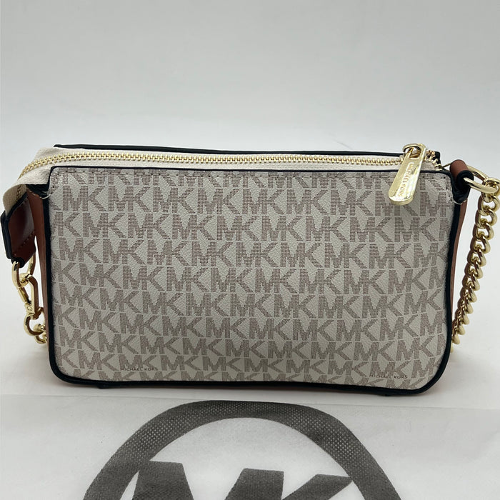 Michael Kors Jet Set Small Chain Shoulder Bag – Signature MK Canvas