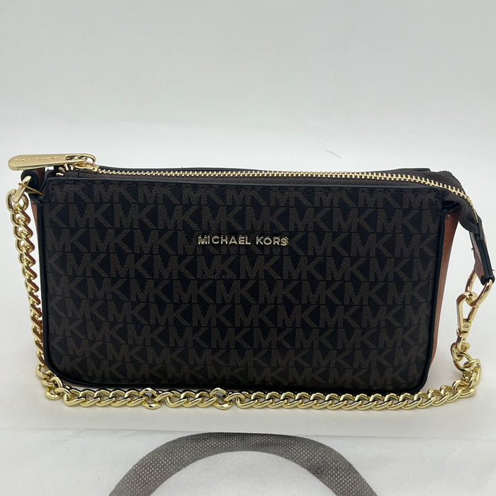 Michael Kors Jet Set Small Chain Shoulder Bag – Signature MK Canvas