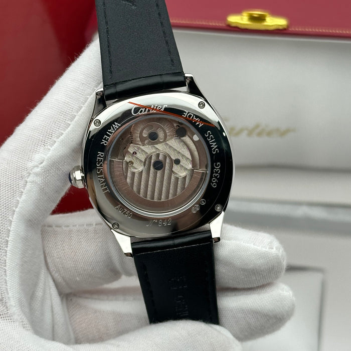 Cartier Style Skeleton Automatic Watch – Full Openwork Luxury Silver Edition