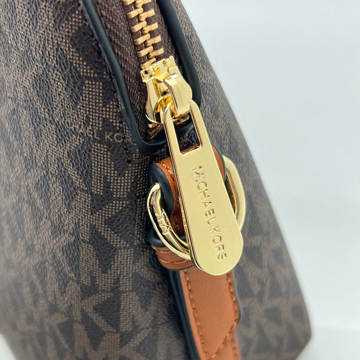 Michael Kors Jet Set Signature Dome Satchel Bag – Luxury Handbag (Multiple Colors)
