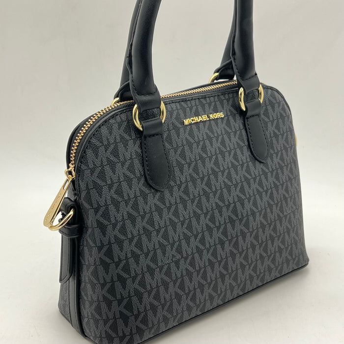 Michael Kors Jet Set Signature Dome Satchel Bag – Luxury Handbag (Multiple Colors)