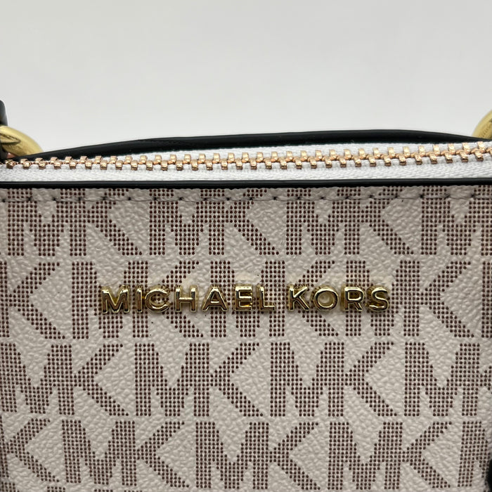 Michael Kors Jet Set Signature Dome Satchel Bag – Luxury Handbag (Multiple Colors)
