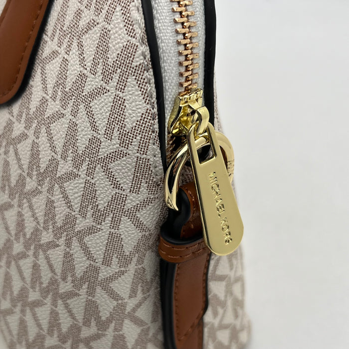 Michael Kors Jet Set Signature Dome Satchel Bag – Luxury Handbag (Multiple Colors)
