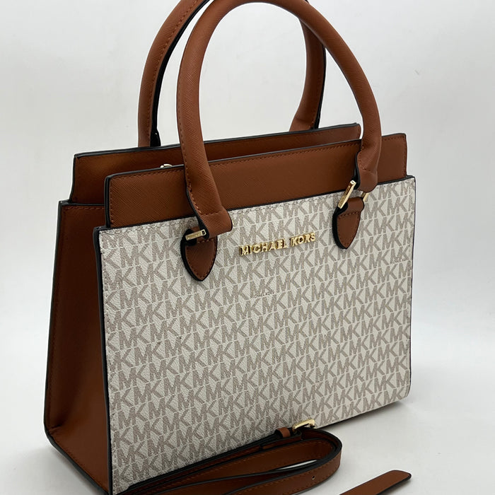 Michael Kors Mercer Signature Tote Bag – Structured Luxury Handbag (Multi Colors)