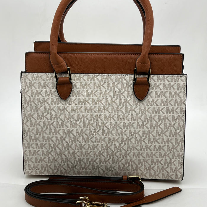 Michael Kors Mercer Signature Tote Bag – Structured Luxury Handbag (Multi Colors)