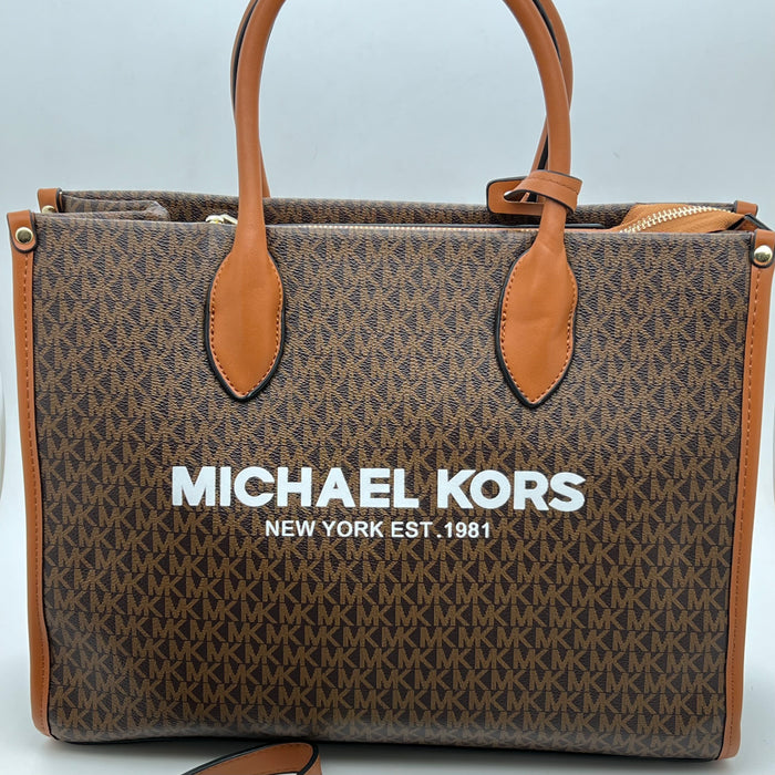 Michael Kors Jet Set Logo Tote Bag – Signature MK Large Handbag (Multi Colors)