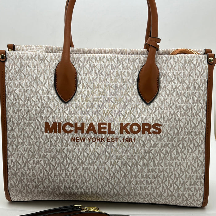 Michael Kors Jet Set Logo Tote Bag – Signature MK Large Handbag (Multi Colors)