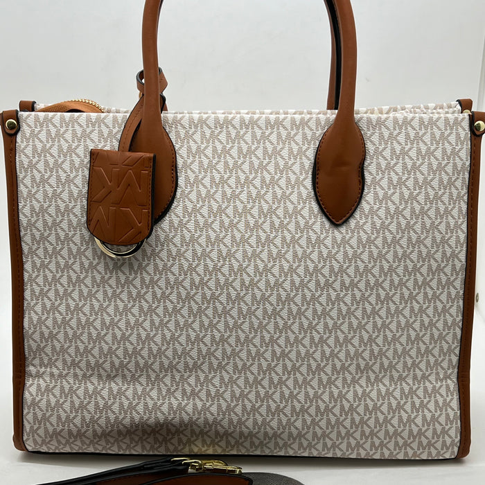 Michael Kors Jet Set Logo Tote Bag – Signature MK Large Handbag (Multi Colors)