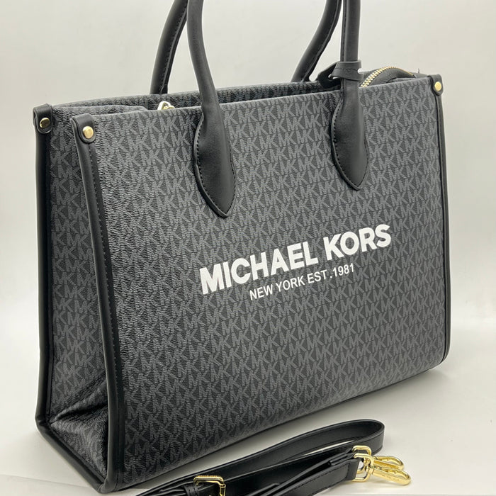 Michael Kors Jet Set Logo Tote Bag – Signature MK Large Handbag (Multi Colors)