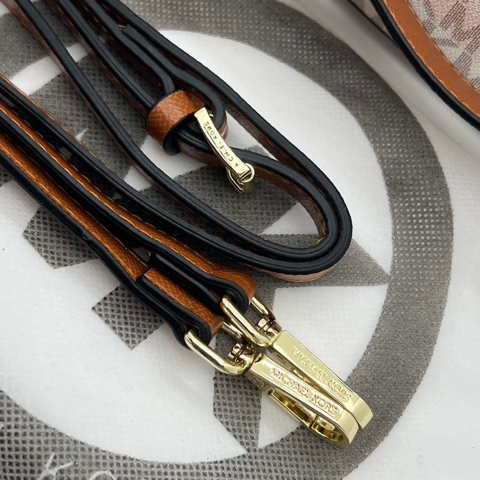 Michael Kors Jet Set Slim Crossbody Bag – Signature MK Pouch (Multi Colors)