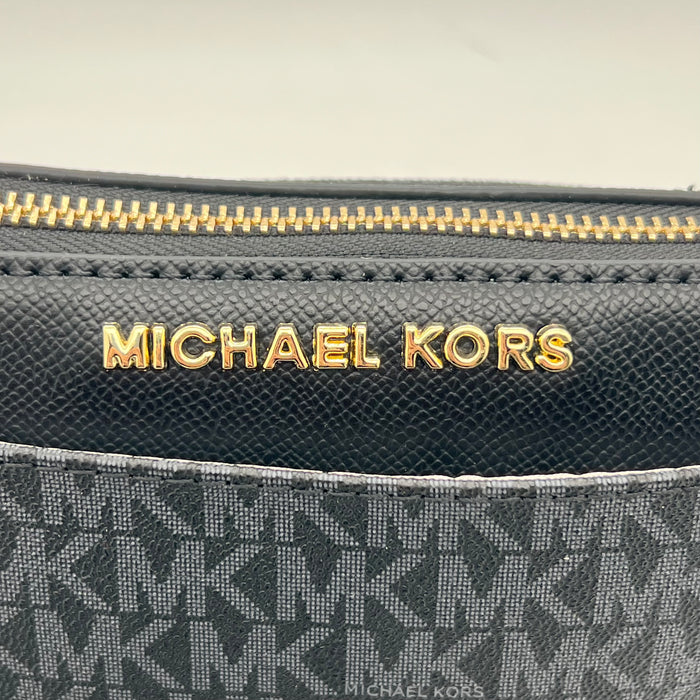 Michael Kors Jet Set Slim Crossbody Bag – Signature MK Pouch (Multi Colors)