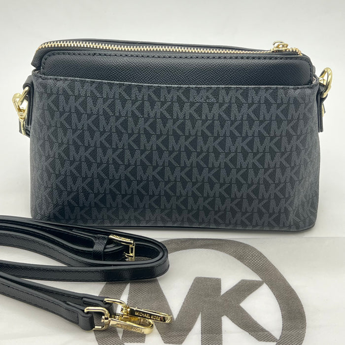 Michael Kors Jet Set Slim Crossbody Bag – Signature MK Pouch (Multi Colors)