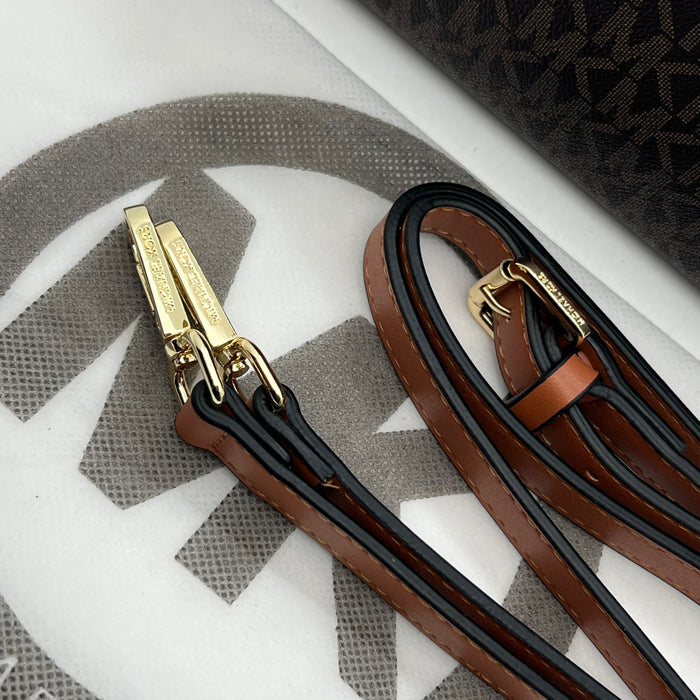 Michael Kors MK Chain Flap Crossbody Bag – Signature Monogram Shoulder Bag (Multi Colors)