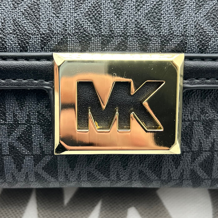 Michael Kors MK Chain Flap Crossbody Bag – Signature Monogram Shoulder Bag (Multi Colors)