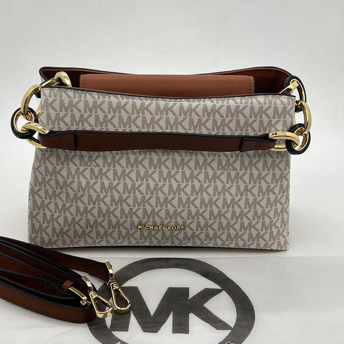 Michael Kors Jet Set Shoulder Crossbody Bag – Signature MK Chain Strap (Multi Colors)