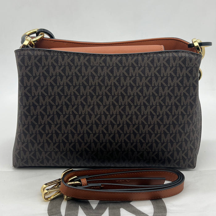 Michael Kors Jet Set Shoulder Crossbody Bag – Signature MK Chain Strap (Multi Colors)