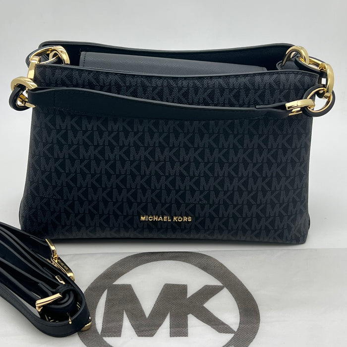 Michael Kors Jet Set Shoulder Crossbody Bag – Signature MK Chain Strap (Multi Colors)
