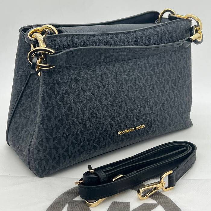 Michael Kors Jet Set Shoulder Crossbody Bag – Signature MK Chain Strap (Multi Colors)