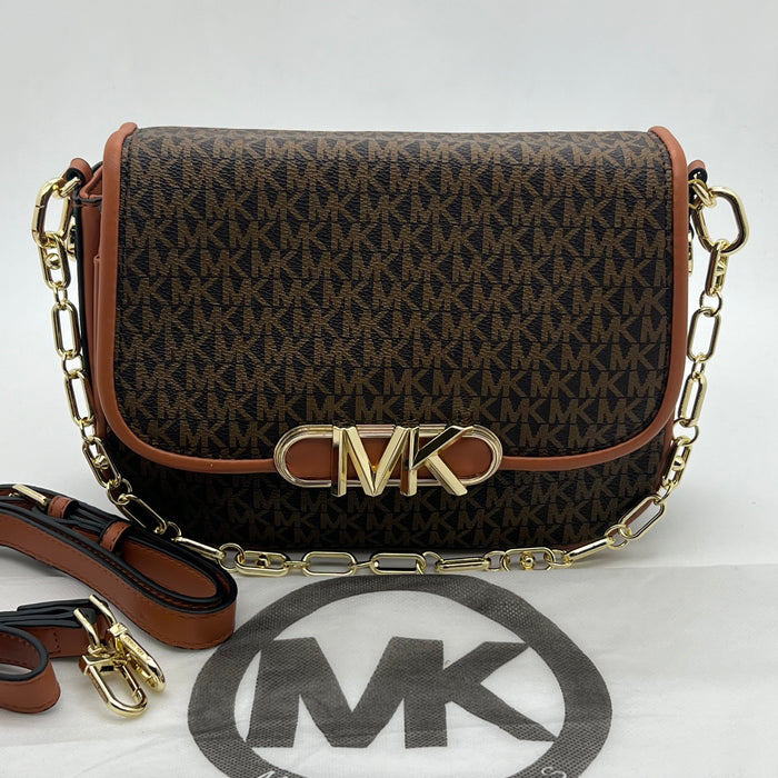 Michael Kors MK Flap Crossbody Bag – Chain Strap Signature Design (Luxury Edition)