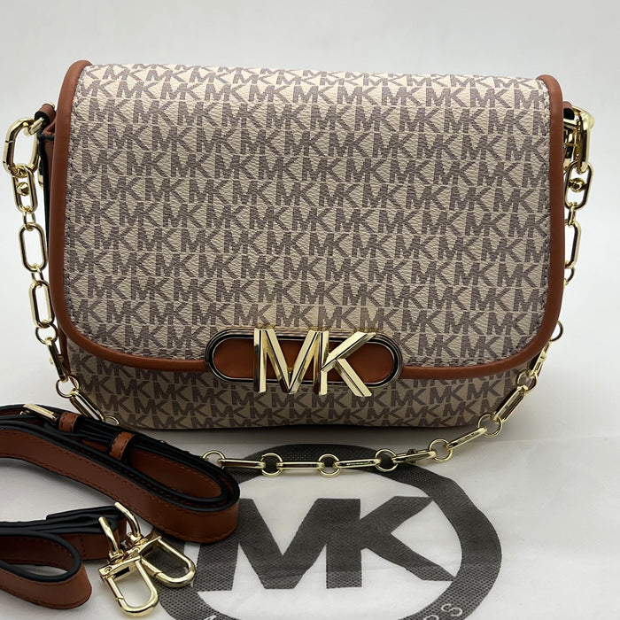 Michael Kors MK Flap Crossbody Bag – Chain Strap Signature Design (Luxury Edition)