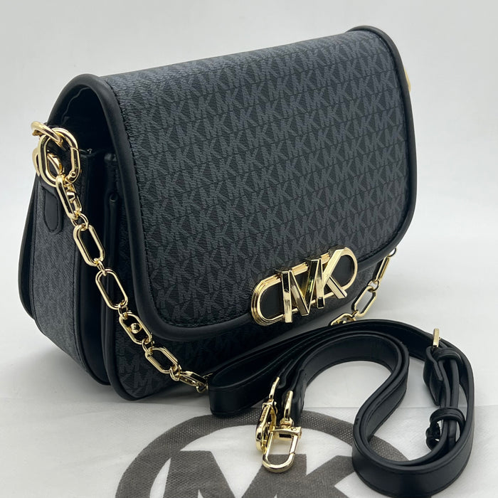 Michael Kors MK Flap Crossbody Bag – Chain Strap Signature Design (Luxury Edition)
