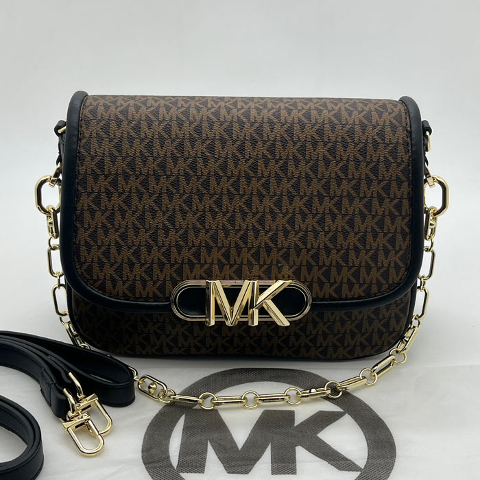 Michael Kors MK Flap Crossbody Bag – Chain Strap Signature Design (Luxury Edition)