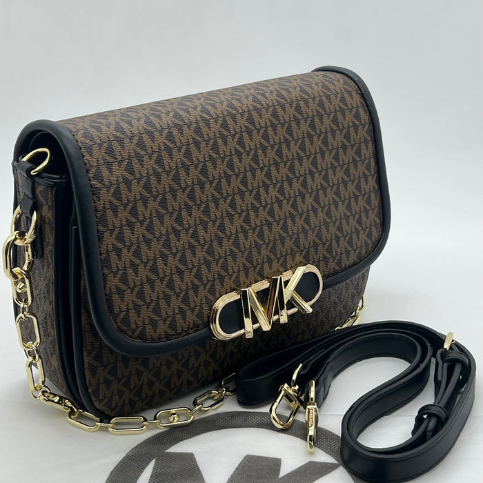 Michael Kors MK Flap Crossbody Bag – Chain Strap Signature Design (Luxury Edition)