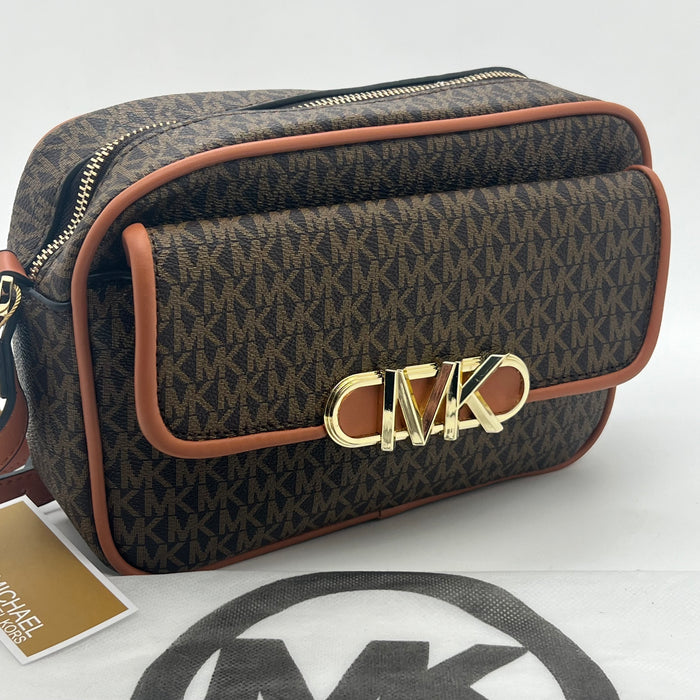 Michael Kors MK Camera Crossbody Bag – Zip Top Sport Chic Design