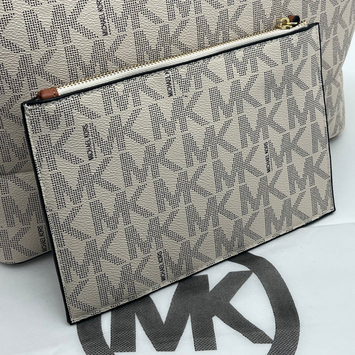 Michael Kors MK Tote Bag Set – Large Shoulder Bag with Matching Pouch