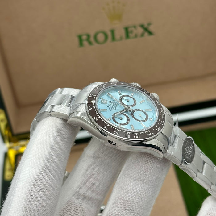 Rolex Cosmograph Daytona “Ice Blue Dial” Platinum with Open Caseback