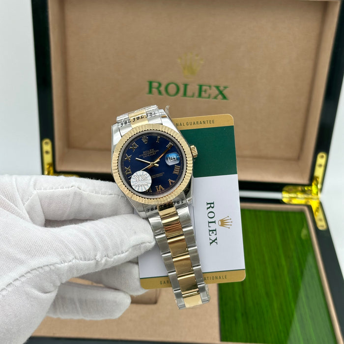 Rolex Datejust 41 mm Two-Tone Roman Blue Dial