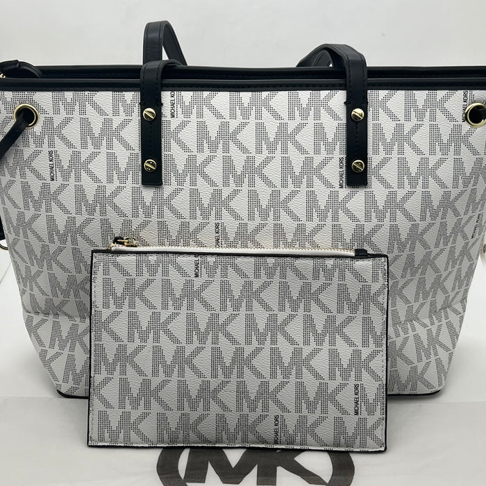 Michael Kors MK Tote Bag Set – Large Shoulder Bag with Matching Pouch