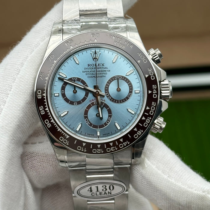 Rolex Cosmograph Daytona Platinum Ice Blue Dial – Closed Caseback