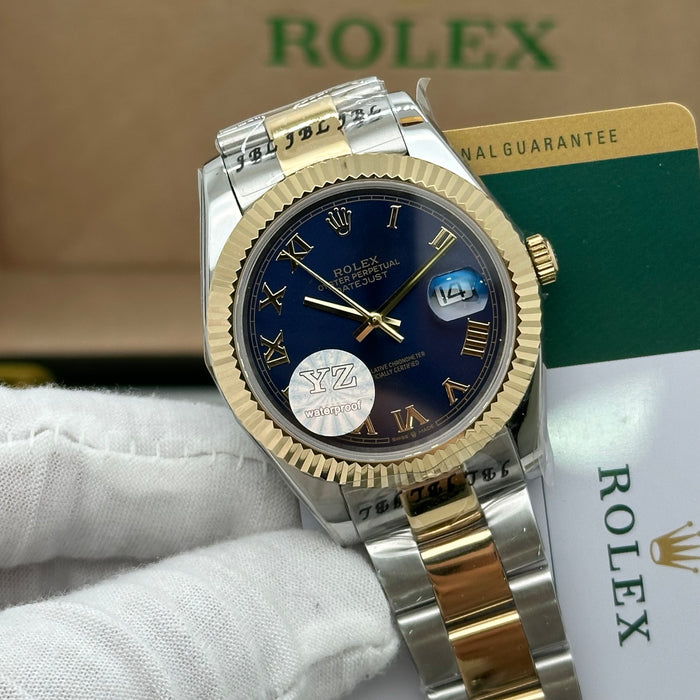 Rolex Datejust 41 mm Two-Tone Roman Blue Dial