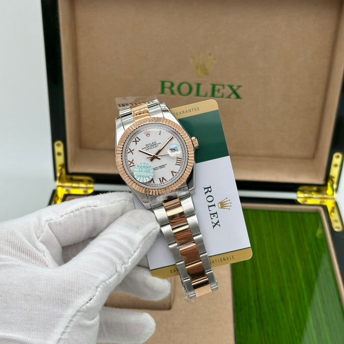 Rolex Datejust 41 mm Two-Tone Roman White Dial