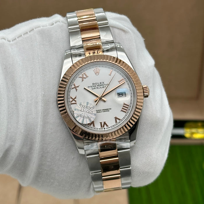 Rolex Datejust 41 mm Two-Tone Roman White Dial