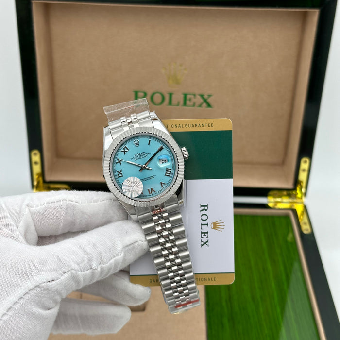 Rolex Datejust 41 Silver Roman Tiffany Dial