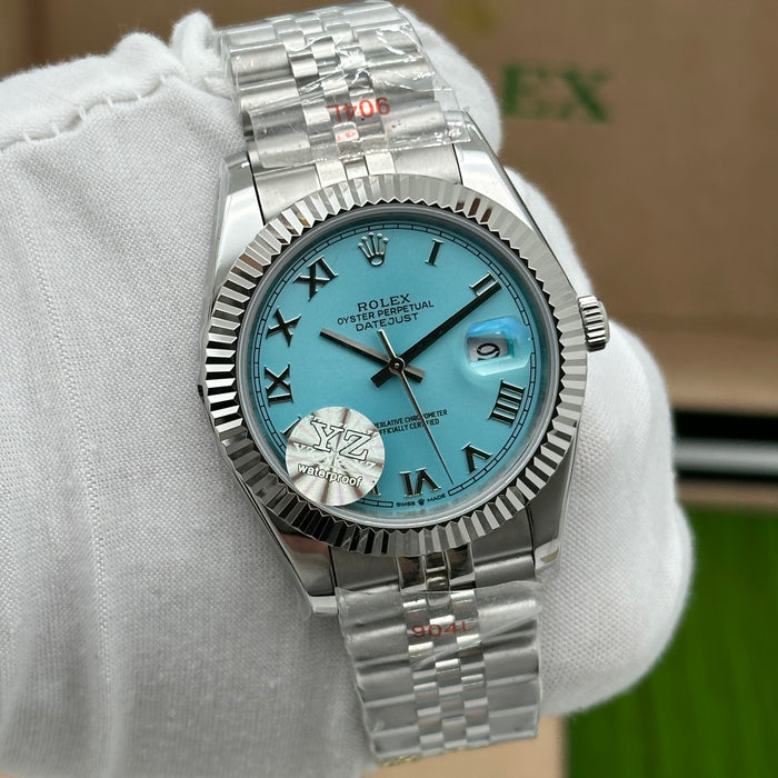 Rolex Datejust 41 Silver Roman Tiffany Dial