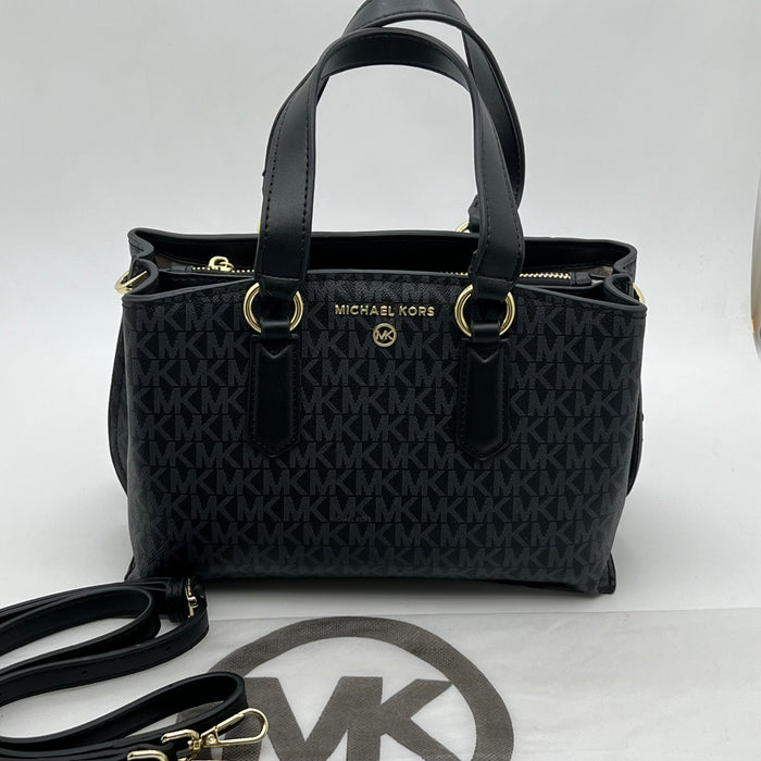 Michael Kors Signature Medium Satchel Bag – MK Logo | Crossbody Strap