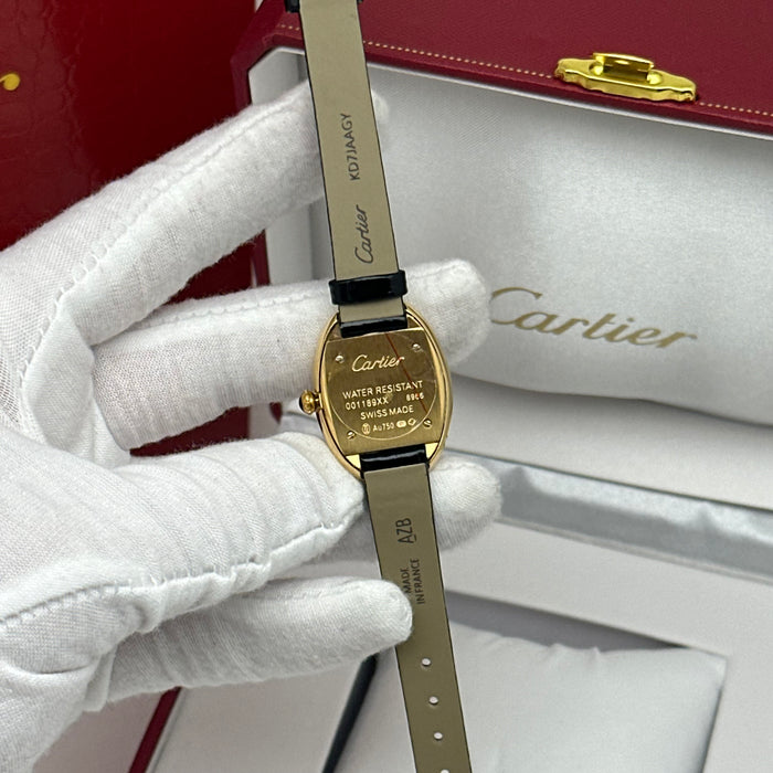 Cartier Baignoire Mini Gold 24MM – Black Dial Edition
