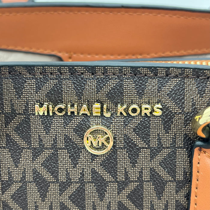 Michael Kors Signature Medium Satchel Bag – MK Logo | Crossbody Strap