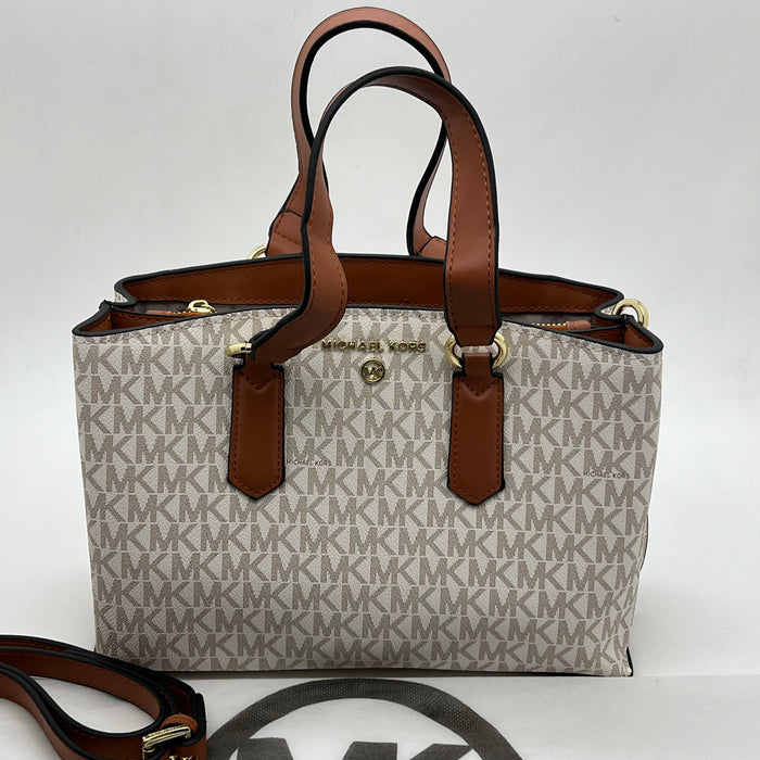 Michael Kors Signature Medium Satchel Bag – MK Logo | Crossbody Strap
