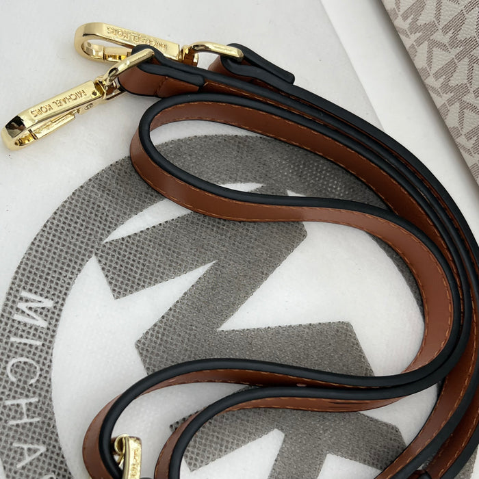 Michael Kors Signature Medium Satchel Bag – MK Logo | Crossbody Strap